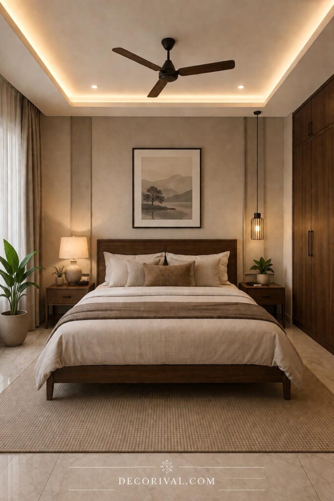 Organized and Balanced Bedroom Setup