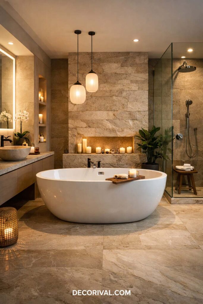 Spa Style Modern Bathroom